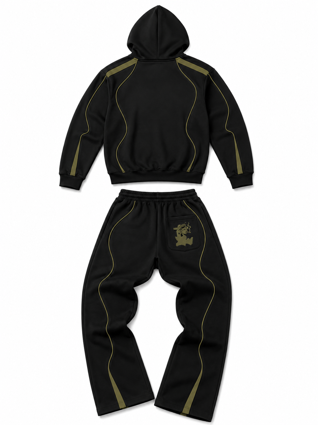 Odp tracksuit emblem black olive
