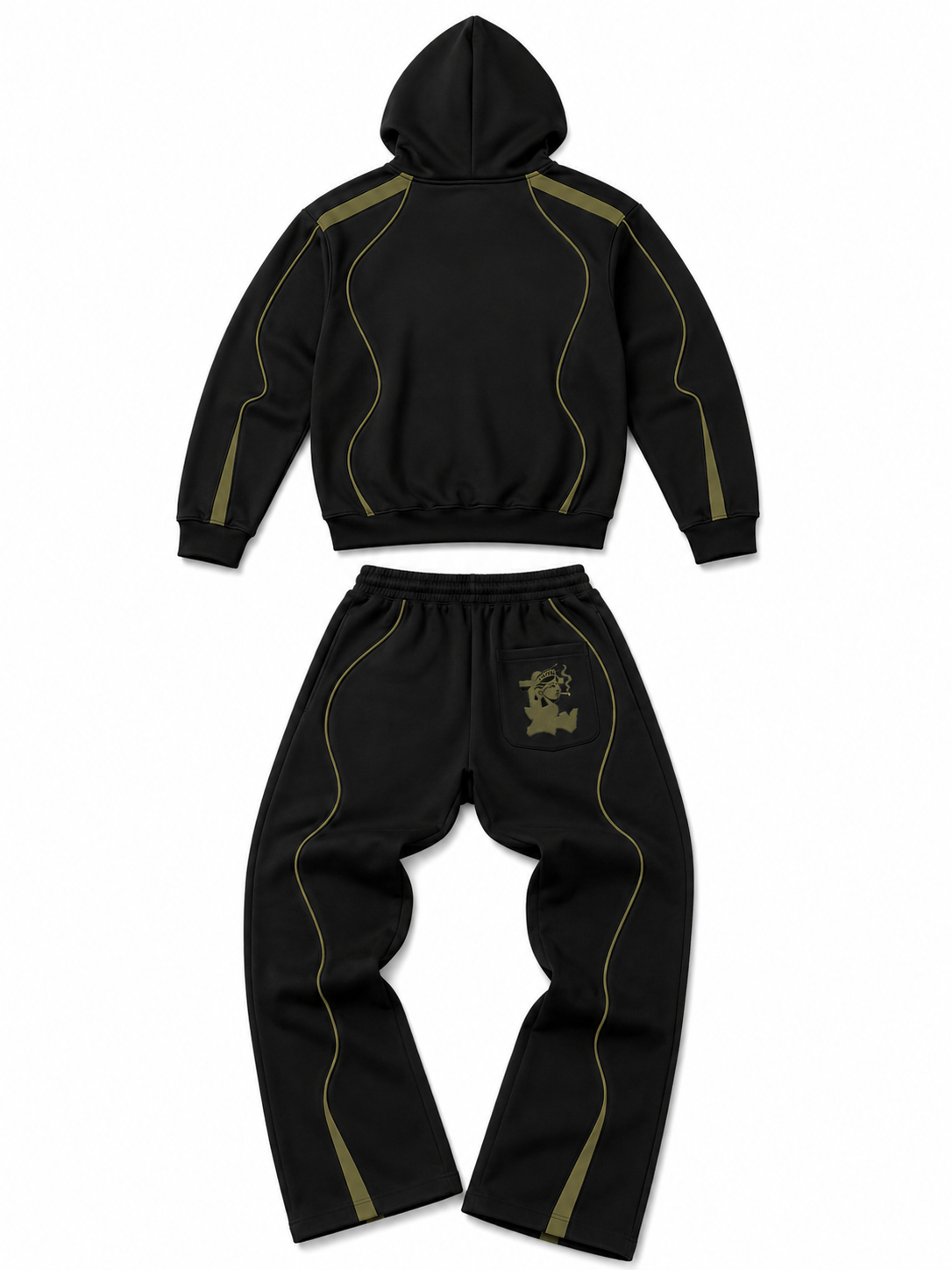 Odp tracksuit emblem black olive