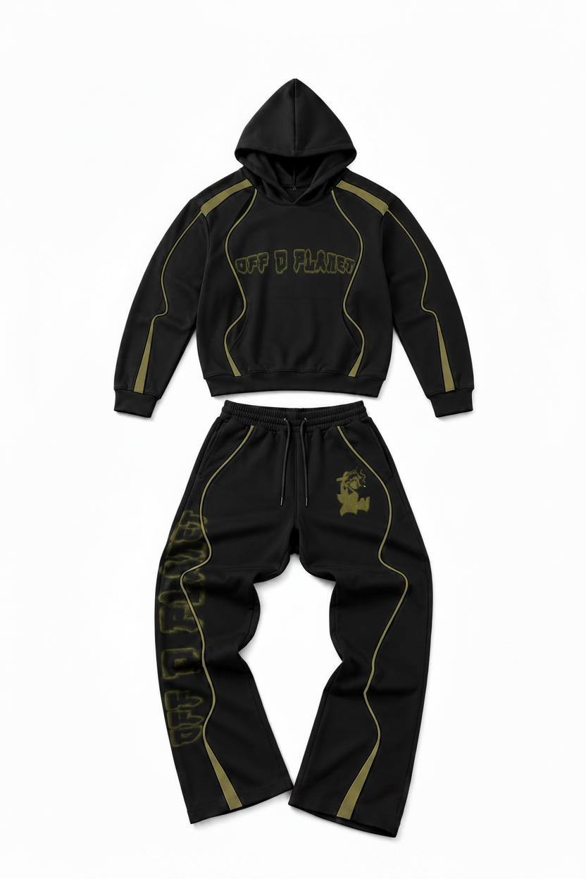 Odp tracksuit emblem black olive