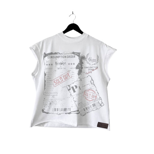 Sold Out Graphic Sleeve Top